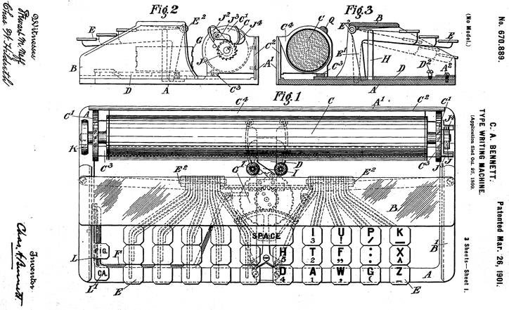 Patent 670.889 de la Junior de Charles A. Bennett