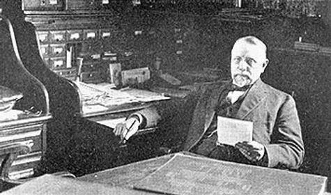 George Canfield Blickensderfer al seu despatx