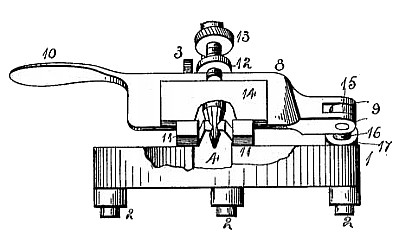 Secció del mecanisme de la patent US 755917